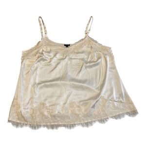 Torrid Satin Lace Trim Cami Plus Size 2 New W Tags 2X (18-20) Romance